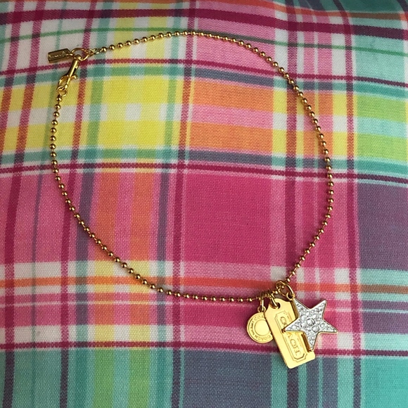Coach Jewelry - Gold Coach Charm Necklace Coach Jewelry - Gold Coach Charm Necklace